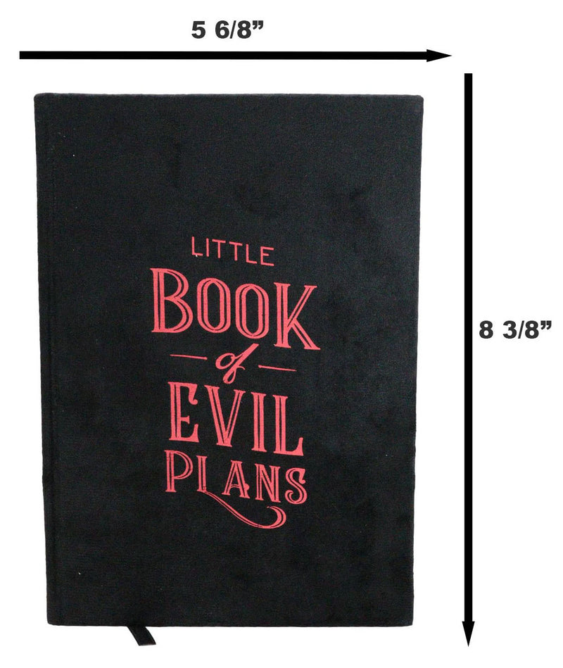 Dark Arts Little Book of Evil Plans A5 Lined Pages Velvet Cover Journal Book