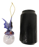 Blue Violet Bubble Rider Fairy Ornament Amy Brown Holiday Collection Accent