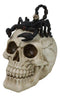 Halloween Macabre Gothic King Scorpion Demoniac On Skull Figurine