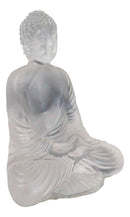 Zen Shakyamuni Buddha Meditating Clear Translucent Acrylic Resin Figurine