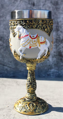 Trail Of Painted Ponies A Royal Holiday Golden Scroll Pony Horse Wine Goblet