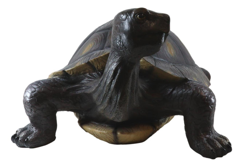 Realistic Lifelike Galapagos Giant Tortoise Turtle Reptile Statue 29"Long