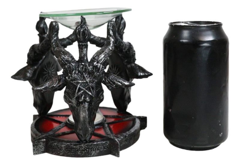 Occult Baphomet Sabbatic Goat Skulls Pentagram Candle Oil Tart Scent Burner