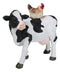 Western Country Rustic Farmhouse Holstein Cow With Hen Chicken Figurine