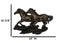 Rustic Western Running Horses On Grasslands Wall Sculpture Relief Figurine 16"L