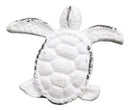 Pack Of 6 Aged White Swimming Marine Sea Turtle Drawer Cabinet Door Pull Knobs