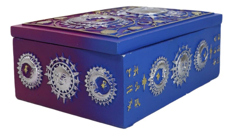 Sacred Symbols Celestial Astrology Sun And Moon Tarot Cards Decorative Box