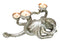 Contemporary Silver Marine Ocean Octopus Tentacles Trio Votive Candle Holder