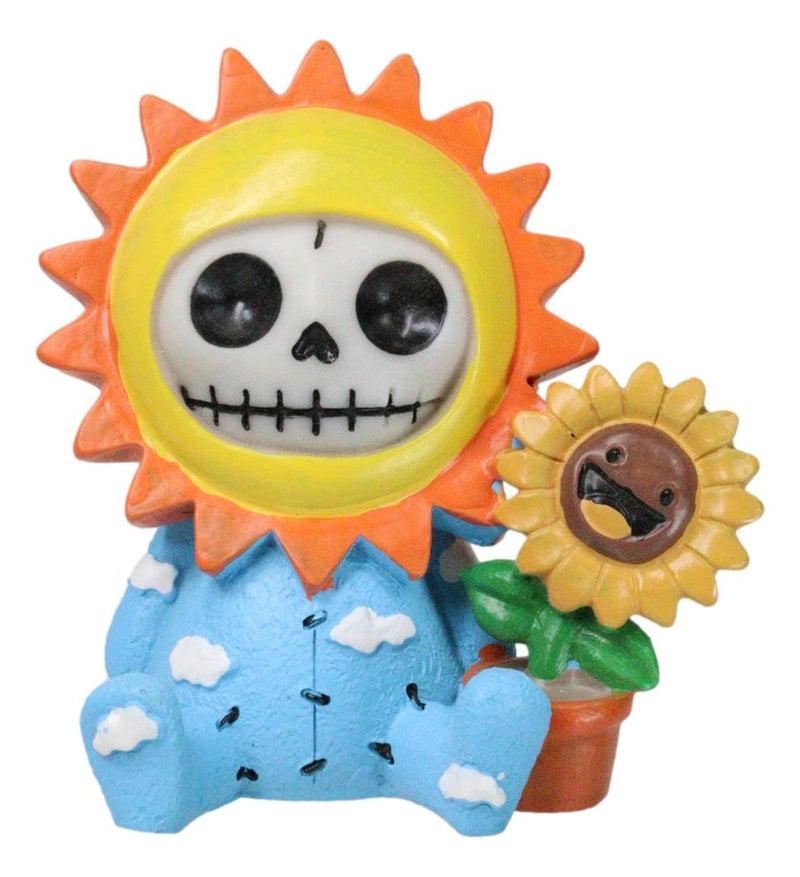 Furrybones Sol Sunflower Pot Sun Blue Sky Monster Skeleton Furry Bones Figurine