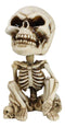 Gothic Macabre Grinning Grave Squatter Skeleton Skull Bobblehead Figurine