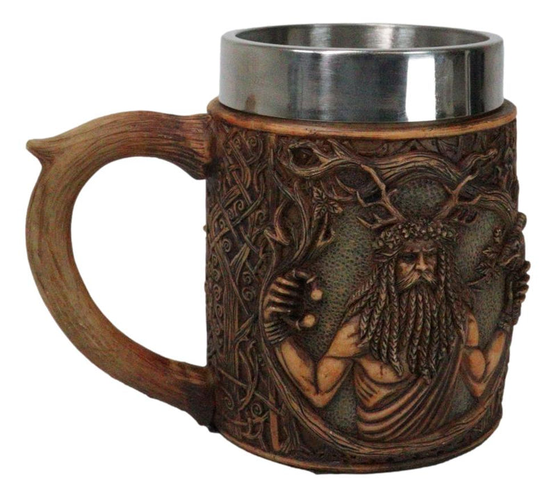 Celtic Horned God Herne Cernunnos With Antlers And Sacred Symbols Coffee Mug