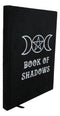 Book of Shadows Triple Moon Pentagram A5 Lined Pages Velvet Cover Journal Book