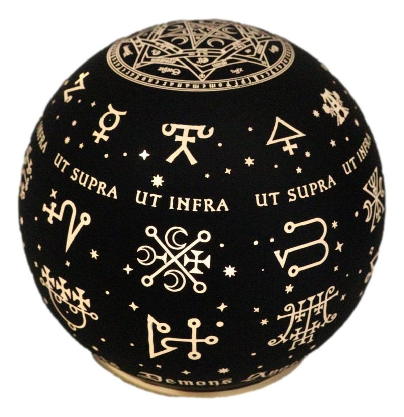 Wicca Occultic Angels And Demons Sigils Of Divine And Demonic LED Globe Light