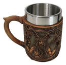 Celtic Horned God Herne Cernunnos With Antlers And Sacred Symbols Coffee Mug