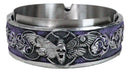 Occultic Wicca Witchcraft Dark Triple Moon Death Moth Skull Cigarette Ashtray