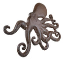 Cast Iron Nautical Marine Deep Sea Octopus Wall Decor Plaque Coastal Ocean Beach