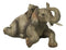 Wildlife Jungle Play Safari Savanna Elephant Father and Calf Resting Figurine