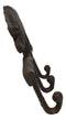 Pack Of 2 Cast Iron Rustic Farmhouse Hog Boar Pig 3 Peg Wall Hooks Organizer