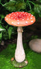 Enchanted Fairy Garden Pillar Toadstool Mushroom Home Decor Figurine 6.75"H