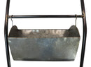 73"H Rustic Galvanized Iron Metal Farmhouse Planter 5 Bucket Tiered Ladder Decor