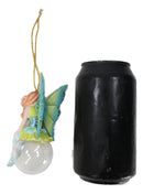 Green Clover Bubble Rider Fairy Hanging Ornament Amy Brown Holiday Collection