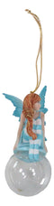 Blue Delphine Bubble Rider Fairy Hanging Ornament Amy Brown Holiday Collection