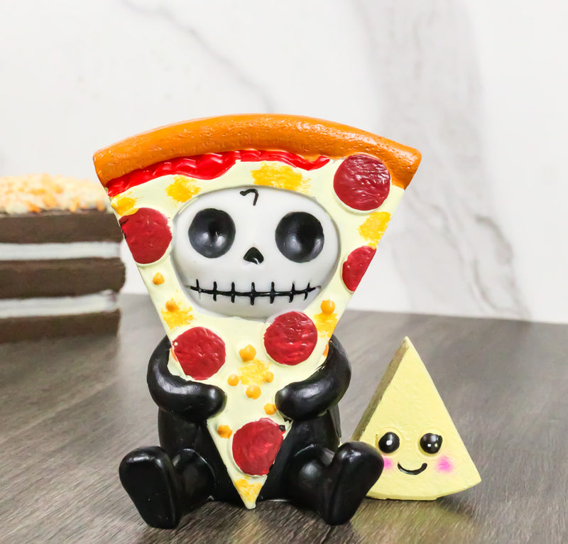 Furry Bones Whimsical Peppi Pizza With Cheese Skeleton Figurine Furrybones