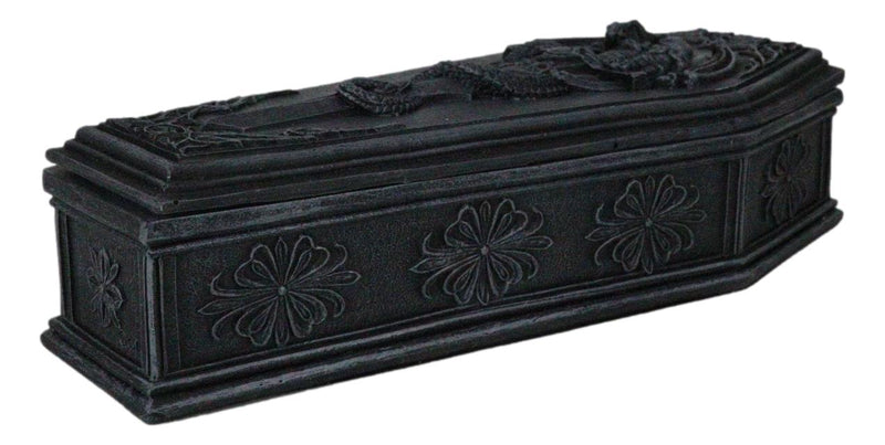 Gothic Alchemy Guardian Dragon Excalibur Sword Coffin Decorative Jewelry Box