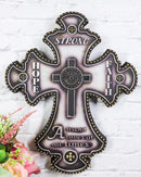 Inspirational Hope Faith A Friend Loves at All Times Fleur De Lis Wall Cross