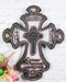 Inspirational Hope Faith A Friend Loves at All Times Fleur De Lis Wall Cross