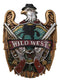 Rustic Western Wild West Eagle Cowboy with Dual Revolver Pistols Wall Decor