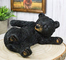 Whimsical Rustic Western Black Bear Cub Stretching Cell Phone Holder Figurine