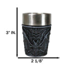 Set Of 4 Gothic Vampire Blood Sucking Night Terror Bats Shooter Shot Glasses