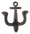 Cast Iron Rustic Sailor Nautical Marine Sea Ship Anchor 2 Pegs Double Wall Hook