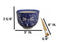 Auspicious Blue Tombo Dragonfly Ceramic Donburi Ramen Bowl With Chopsticks Set