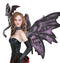 Fantasy Dragon Mother Red Gowned Fairy Queen With Pixie Dragonling Figurine