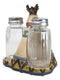 Southwestern Indian Teepee Hut Buffalo Stampede Salt And Pepper Shakers Holder