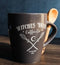 Wicca Sacred Moon Crossed Broomsticks Witches Brew Coffee Co Mug And Spoon Set