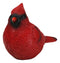 Faux Taxidermy Realistic Northern Male Red Cardinal Bird On Perch Figurine