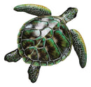 Marine Ocean Harmony Series Green Bermuda Elegant Sea Turtle Metal Wall Decor