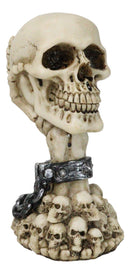 Shackled Skeleton Hand Holding Skull with LED Eyes With Morphing Skulls Figurine