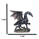 Black Shadow Night Dragon Figurine Dream Weaver Legendary Creature Sculpture