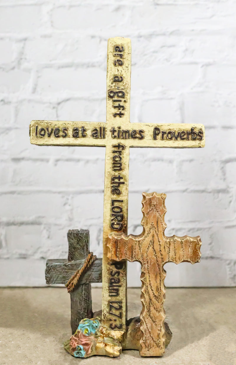 Proverbs Psalms Inspirational Friendship Verses Christian Desktop Triple Crosses