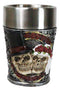 Pack of 4 Gothic Love Never Dies Skeleton Bride And Groom Shooter Shot Glasses