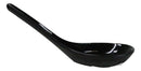 Contemporary High Gloss Finish Black Melamine Asian Soup Spoons Pack Of 12 Set