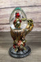 Red Gold Volcanic Dragon Claw Hand Holding Hatchling Baby Dragon Water Globe