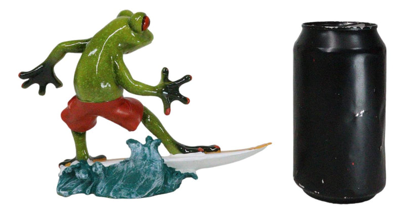 Classical Strings Symphony Green Toad Frog Playing The Violin Figurine