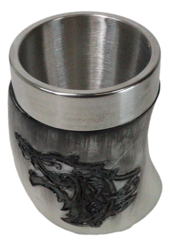 Set Of 2 Norse Mythology Viking Wolf Fenrir Enemy Of The Gods Shot Glasses