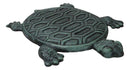 Cast Iron Verdigris Marine Sea Turtle Patterned Shell Garden Stepping Stones