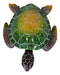 Nautical Ocean Green Giant Sea Turtle Swimming Bobblehead Figurine Tortoise